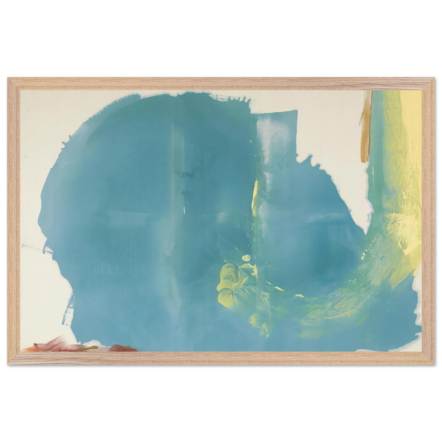Helen Frankenthaler - Where Necessary - 1977 Wall art - 40x50 cm / 16x20 inches - Premium Wooden Framed Poster With Fine Art Paper-canvas - Wood frame