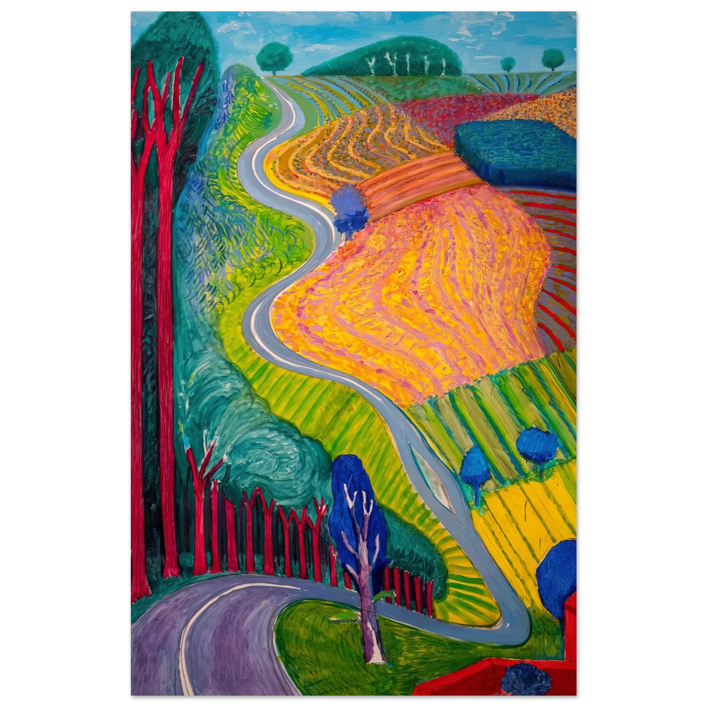 David Hockney - David Hockney Wall art - 30x40 cm / 12x16 inches - Fine Art Poster-canvas - -
