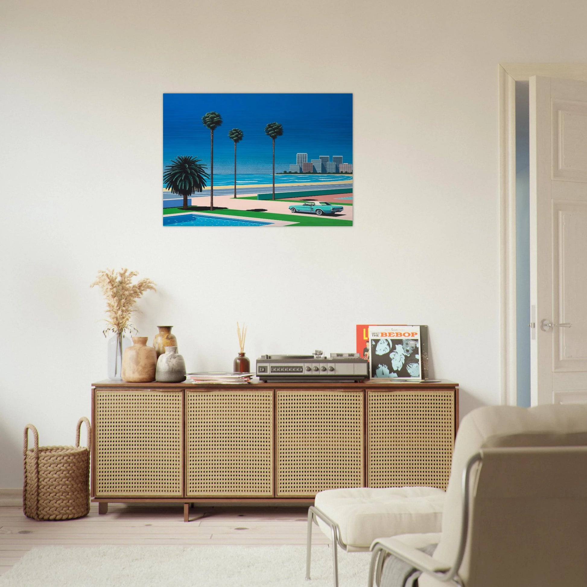 Sunshine Reggae - Hiroshi Nagai Brushed Aluminum Print - 70x100 cm / 28x40 inches | Hiroshi Nagai Aluminum Print | Hiroshi Nagai Prints