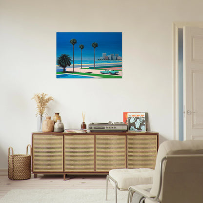 Sunshine Reggae - Hiroshi Nagai Brushed Aluminum Print - 70x100 cm / 28x40 inches | Hiroshi Nagai Aluminum Print | Hiroshi Nagai Prints