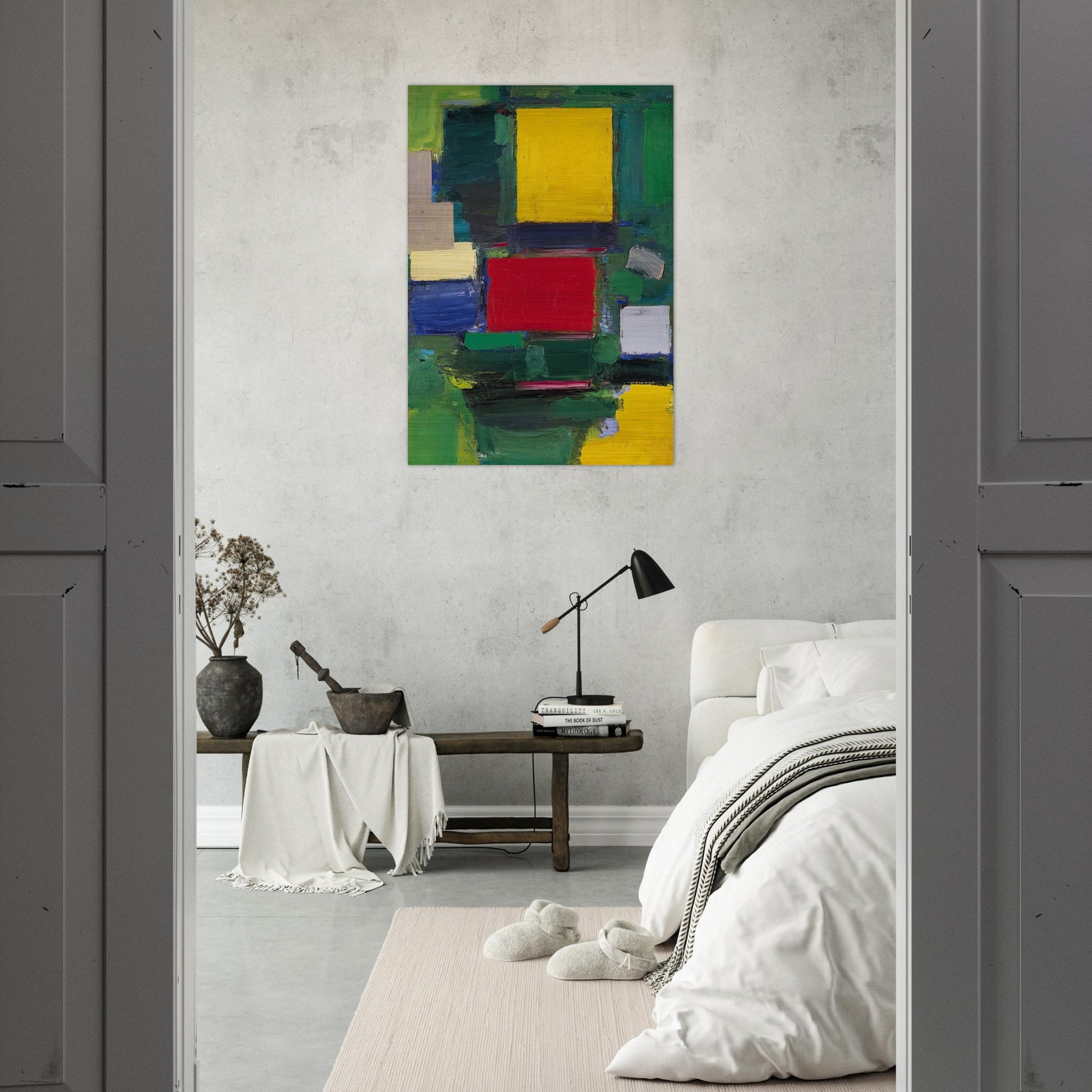 The Gate - Hans Hofmann Brushed Aluminum Print - 70x100 cm / 28x40 inches | Hans Hofmann Aluminum Print | Hans Hofmann Prints