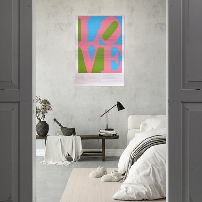 The Book of Love #11 - Robert Indiana Brushed Aluminum Print - 70x100 cm / 28x40 inches | Robert Indiana Aluminum Print | Robert Indiana Prints