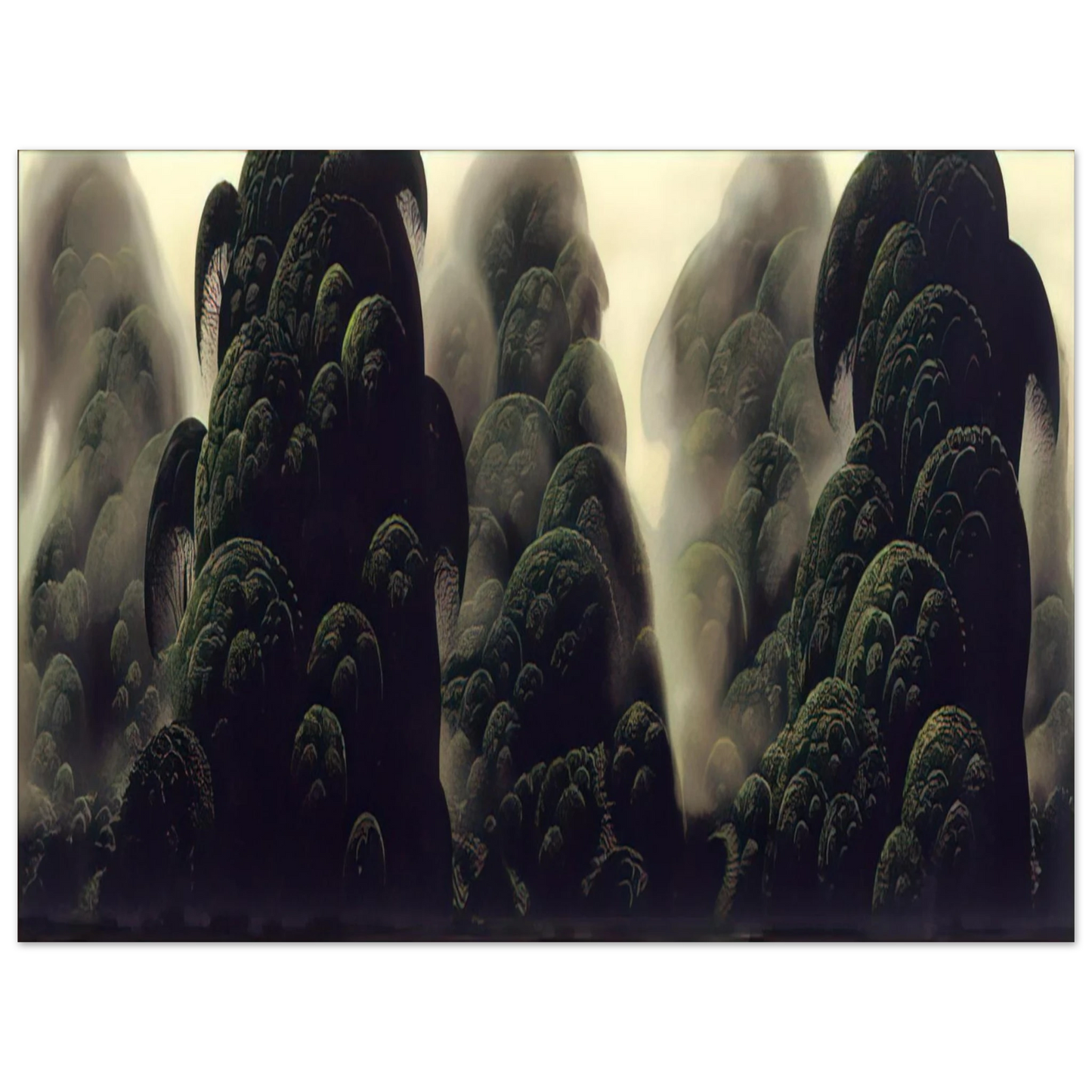Eyvind Earle - Spirit Grove  75x100 cm / 30x40inches Fine Art Poster