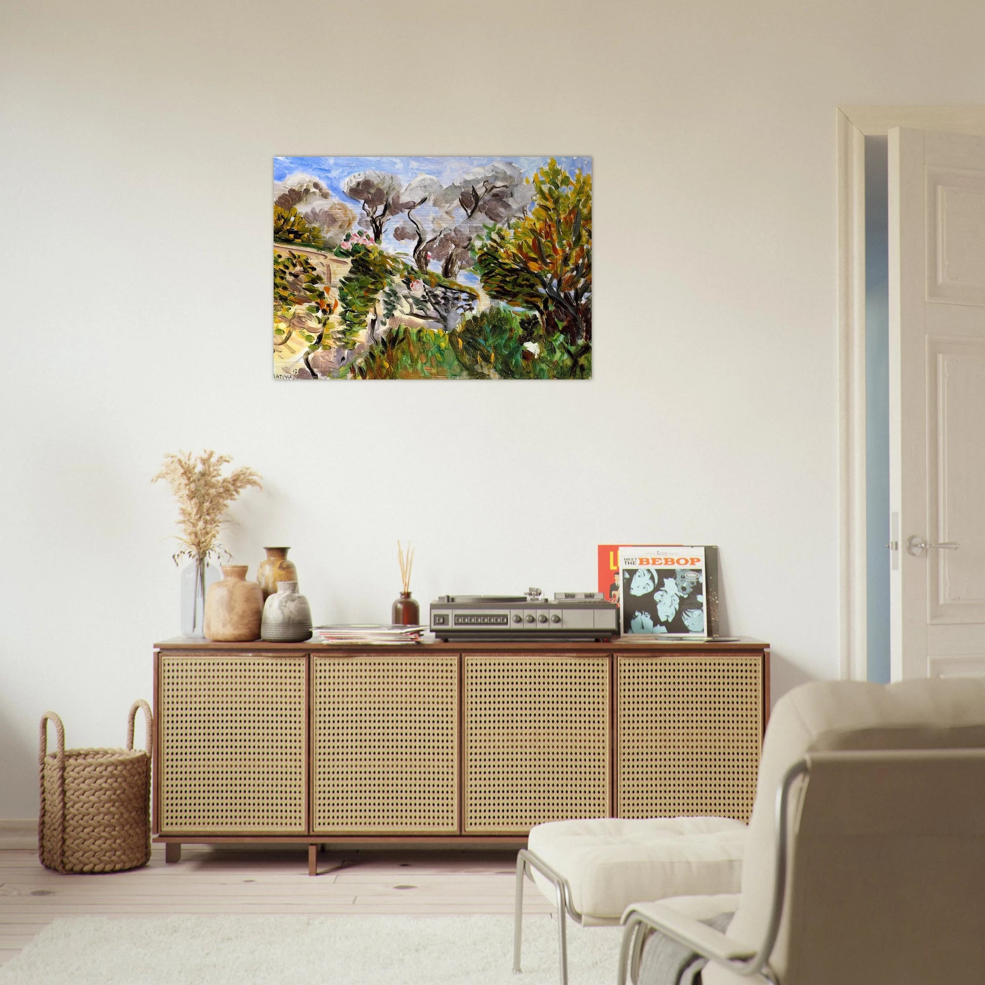 OLIVE TREES RENOIR S GARDEN IN CAGNES 1917 - Henri Matisse Brushed Aluminum Print - 70x100 cm / 28x40 inches | Henri Matisse Aluminum Print | Henri Matisse Prints