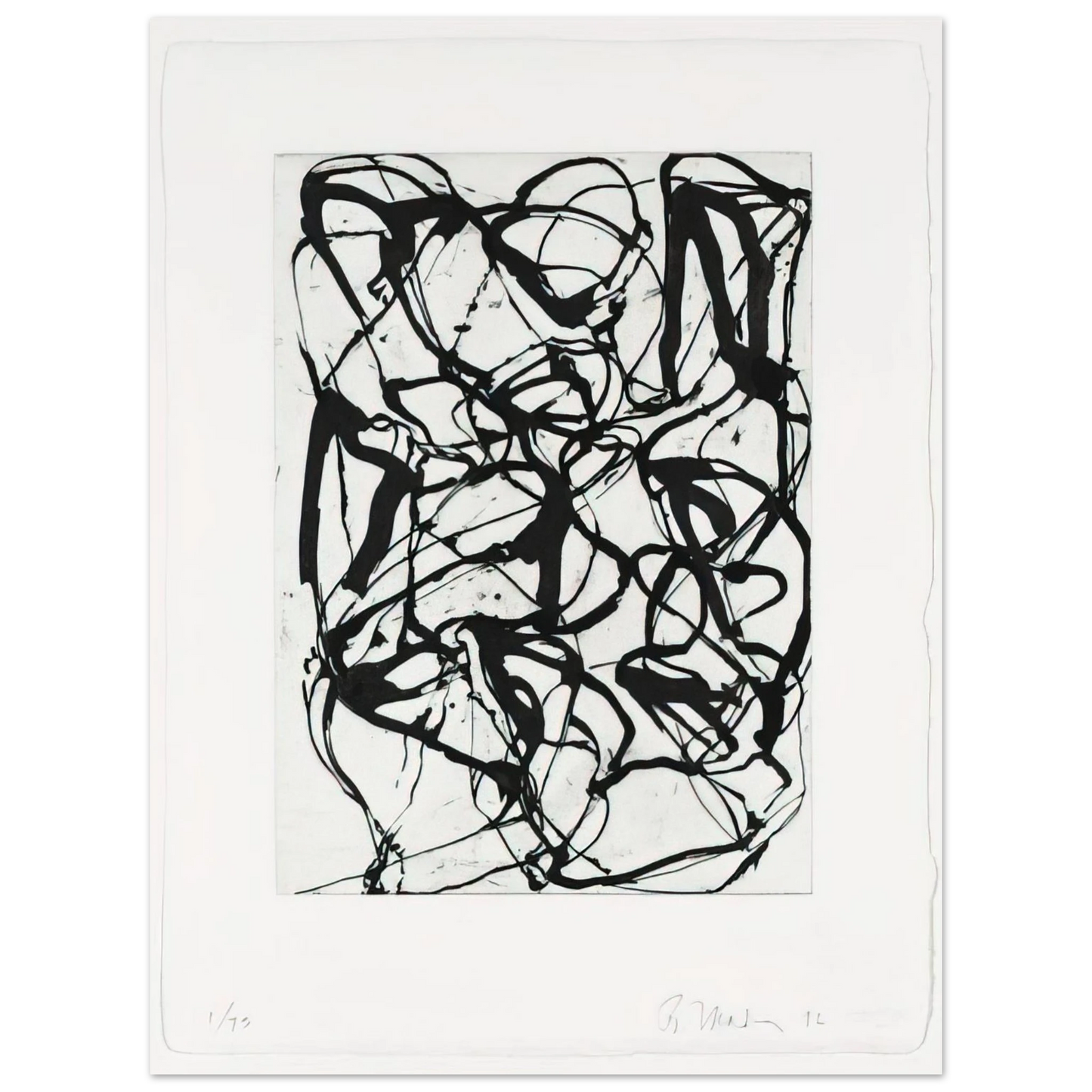 Brice Marden - Han Shan Exit - 1992  75x100 cm / 30x40inches Fine Art Poster