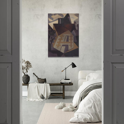 LANDSCAPE AT BEAULIEU 1918 - Juan Gris Brushed Aluminum Print - 70x100 cm / 28x40 inches | Juan Gris Aluminum Print | Juan Gris Prints