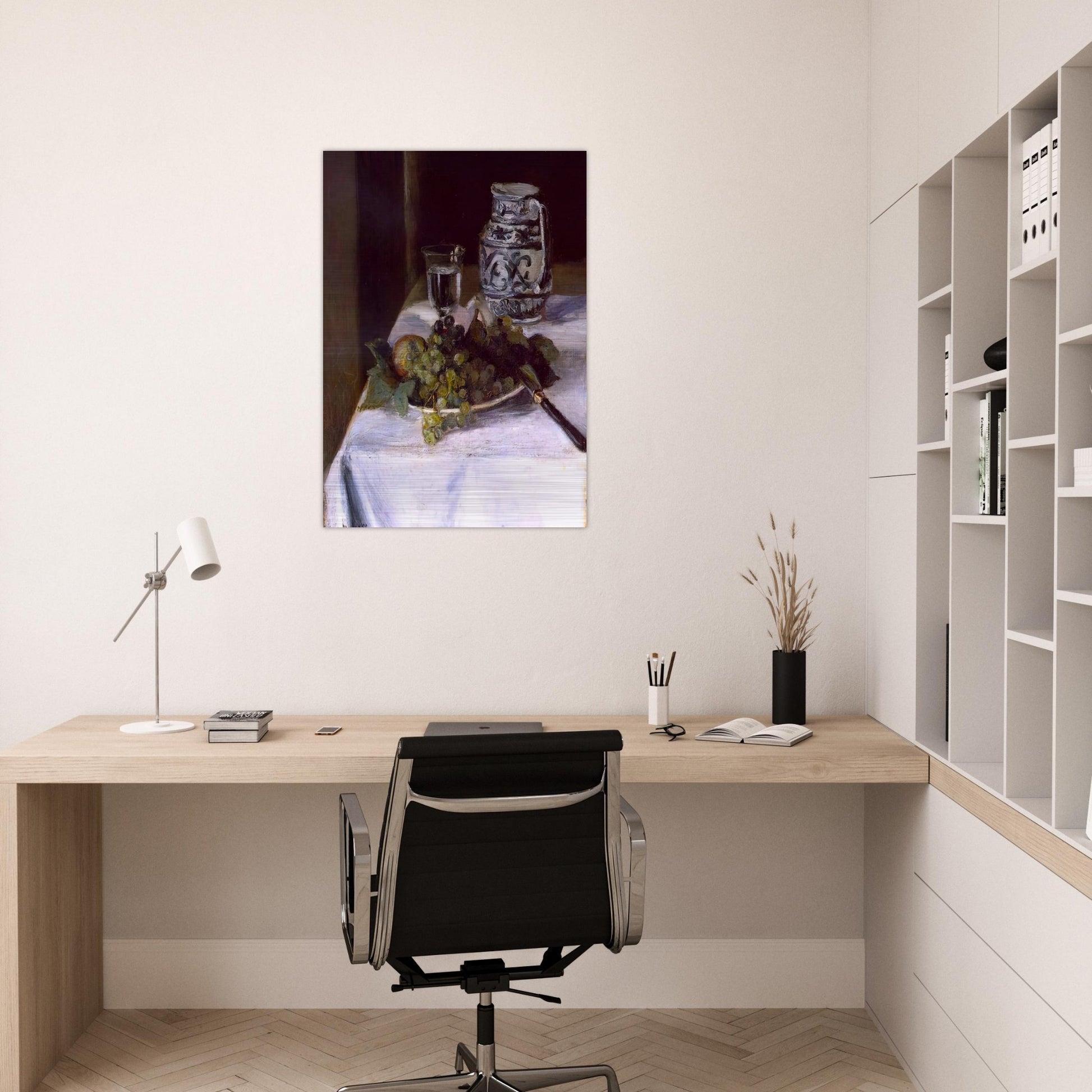 STILL LIFE WITH GRAPES 1896 - Henri Matisse Brushed Aluminum Print - 70x100 cm / 28x40 inches | Henri Matisse Aluminum Print | Henri Matisse Prints