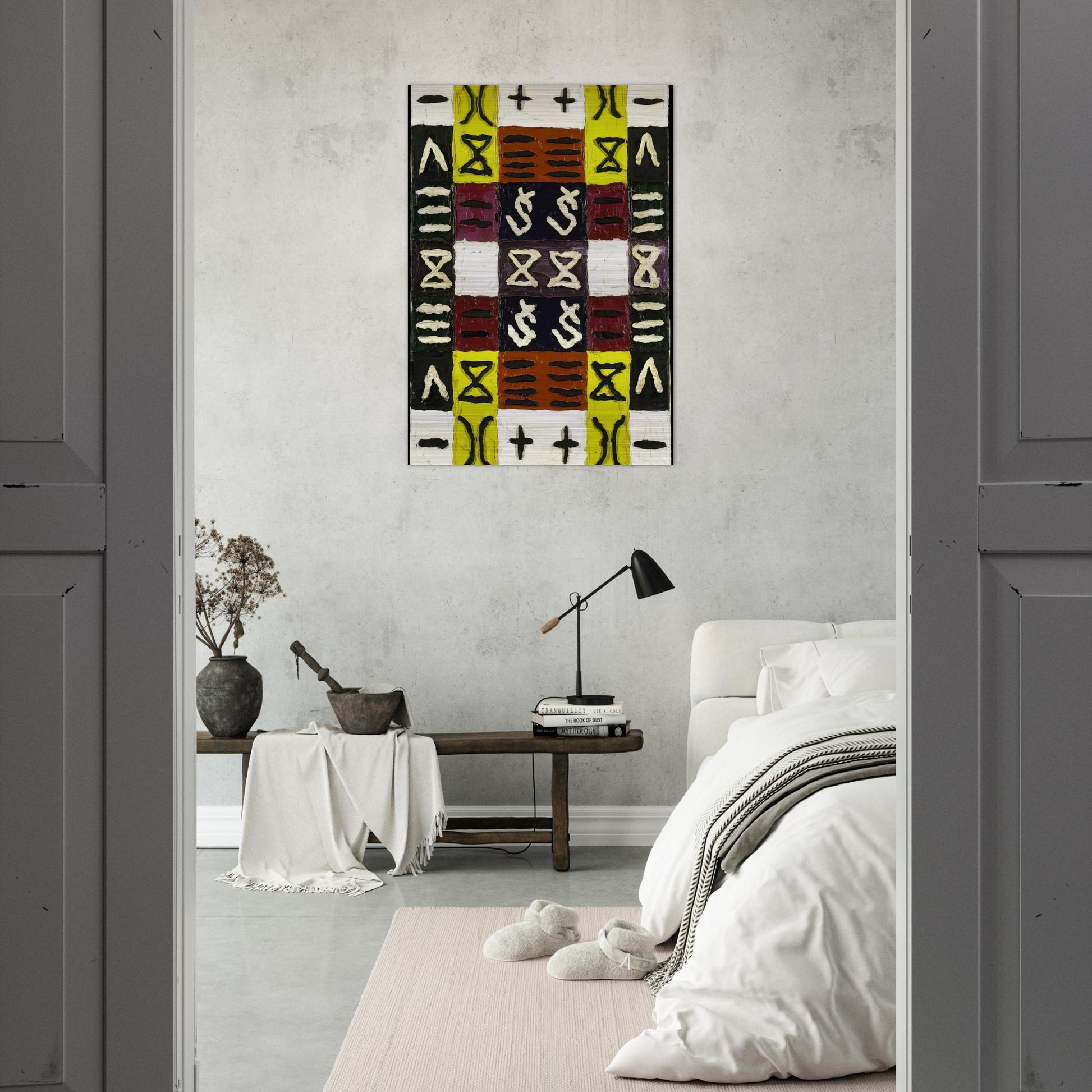 A Perfect Equal Area I - 1960 - Alfred Jensen Brushed Aluminum Print - 70x100 cm / 28x40 inches | Alfred Jensen Aluminum Print | Alfred Jensen Prints