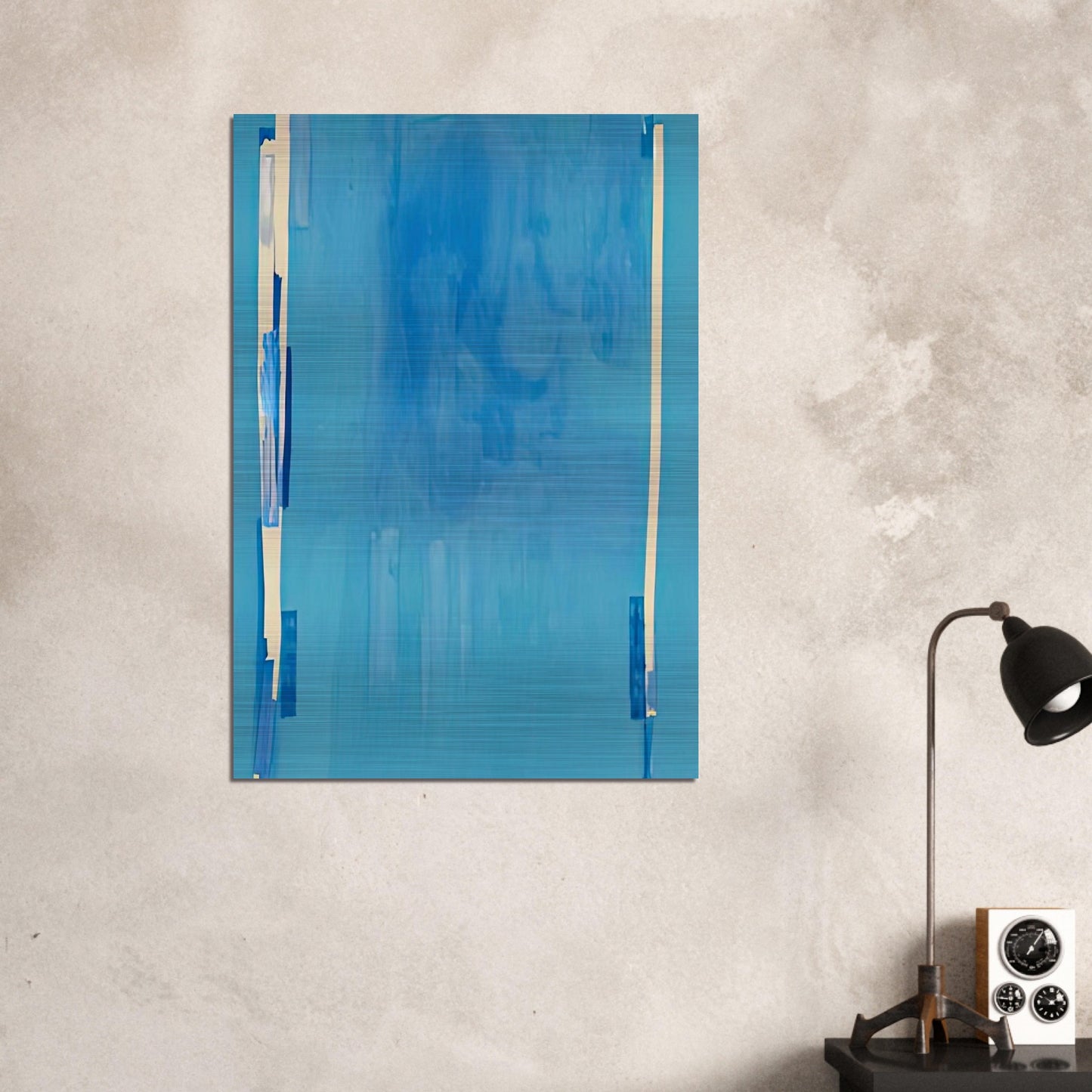 Blue Bellows, 1976- - Helen Frankenthaler Brushed Aluminum Print - 70x100 cm / 28x40 inches | Helen Frankenthaler Aluminum Print | Helen Frankenthaler Prints