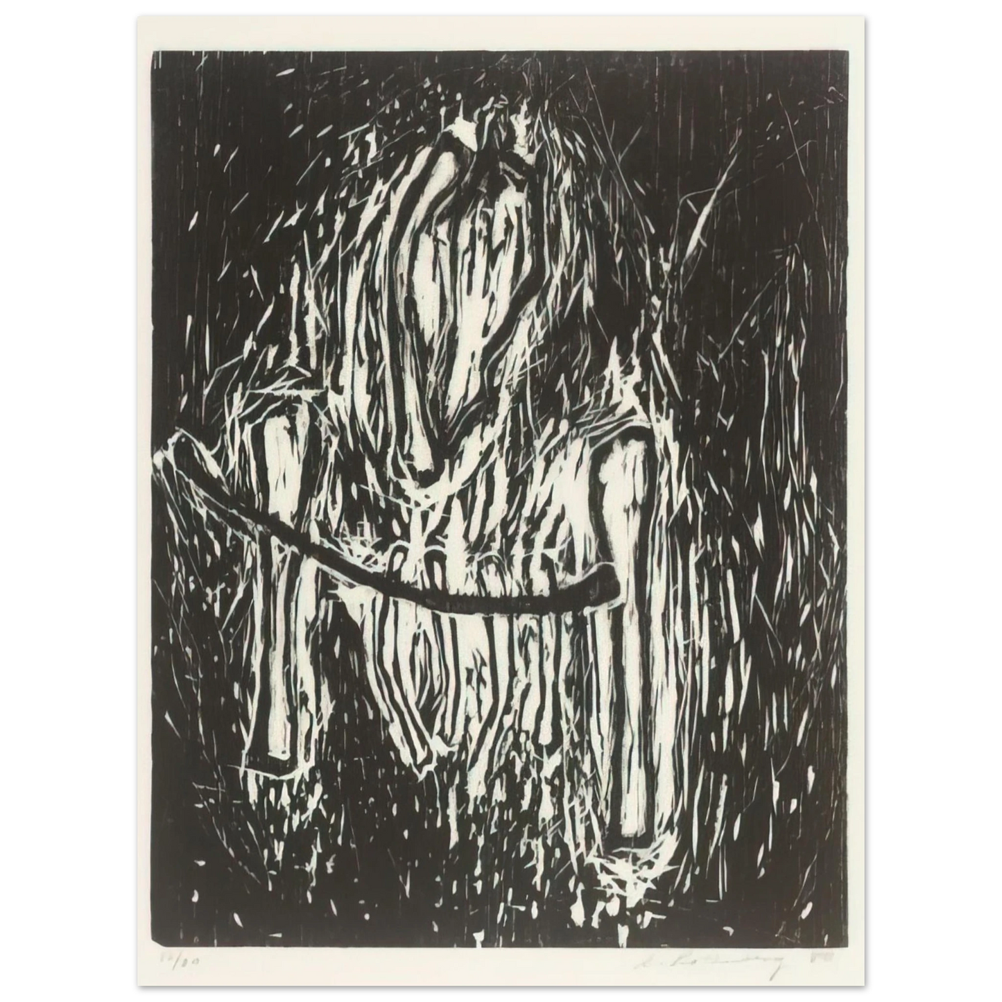 Susan Rothenberg - HEAD AND BONES 1980  75x100 cm / 30x40inches Fine Art Poster