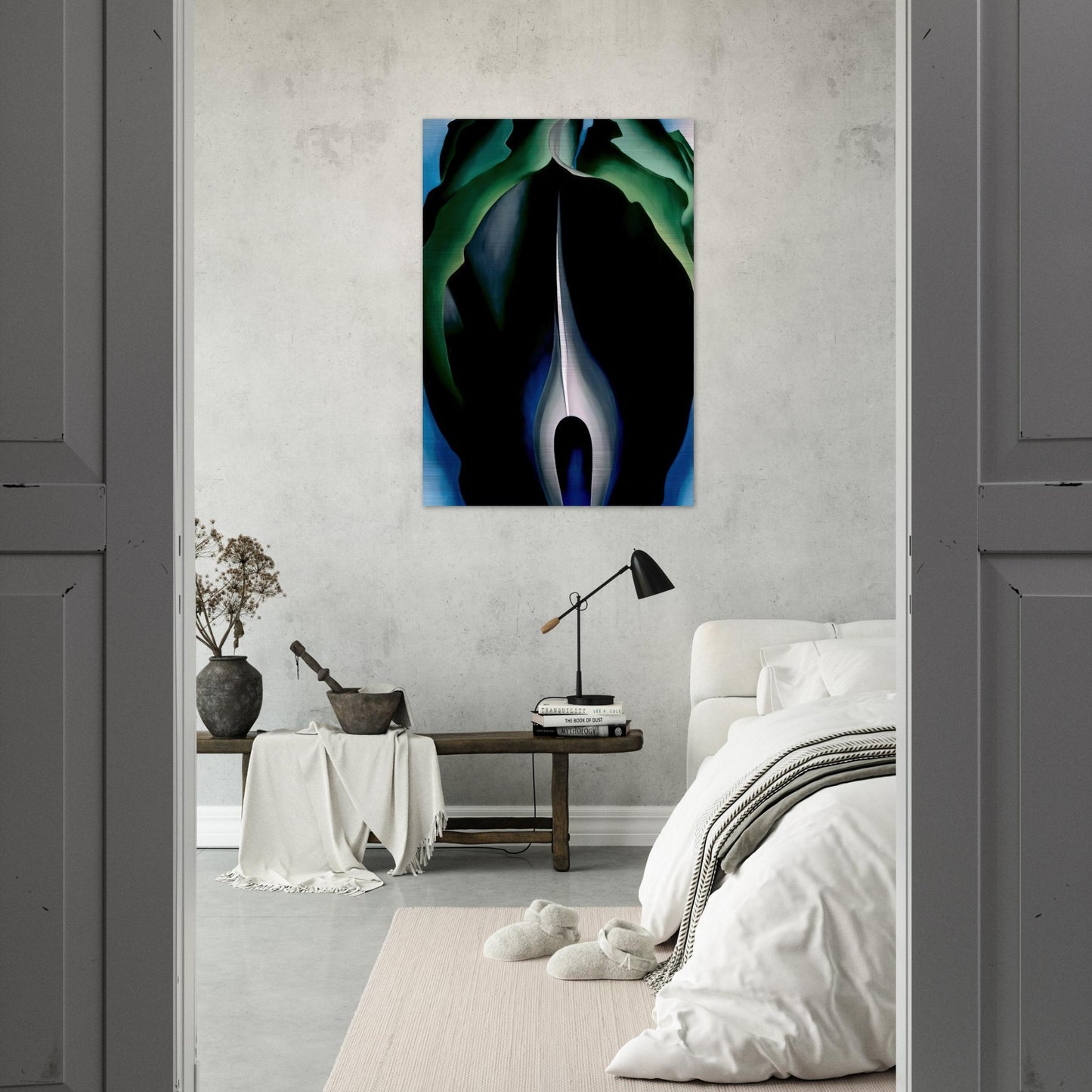 Jack-in-the-Pulpit No. IV - Georgia O'Keeffe Brushed Aluminum Print - 70x100 cm / 28x40 inches | Georgia O'Keeffe Aluminum Print | Georgia O'Keeffe Prints