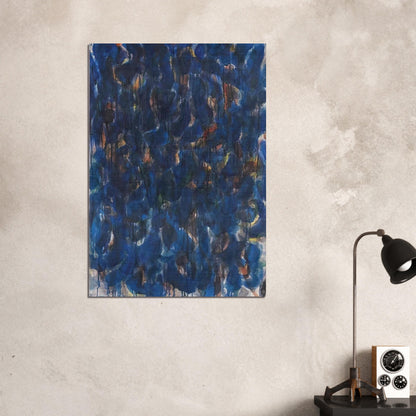 Blue and Red - Sam Francis Brushed Aluminum Print - 70x100 cm / 28x40 inches | Sam Francis Aluminum Print | Sam Francis Prints