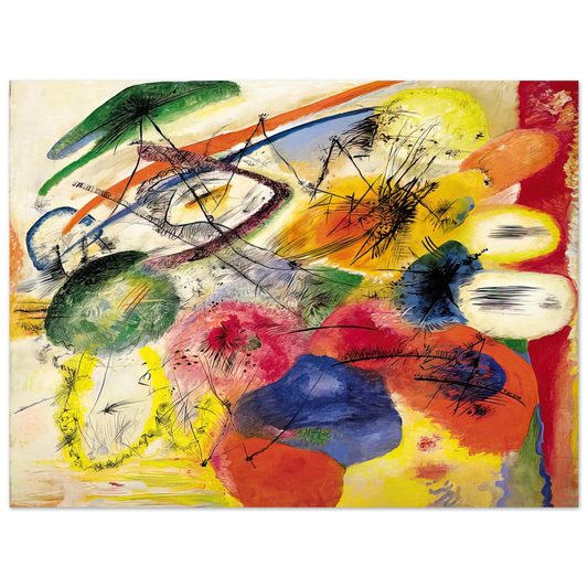 Wassily Kandinsky - BLACK STROKES I 1913  75x100 cm / 30x40inches Fine Art Poster