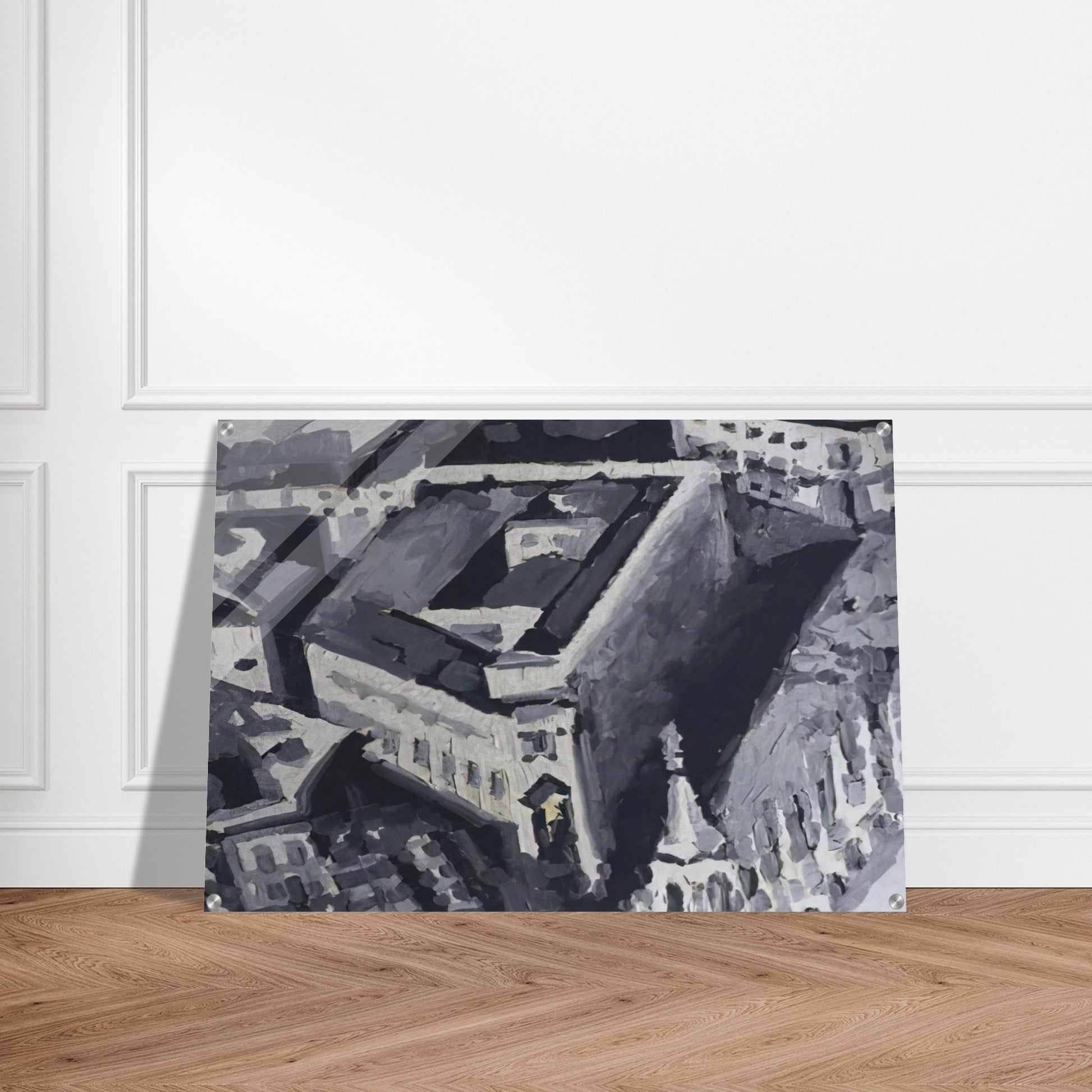 TOWNSCAPE M2 1968 - Gerhard Richter Acrylic Print - 70x100 cm / 28x40″ inches | Gerhard Richter Wall Art | Gerhard Richter Prints