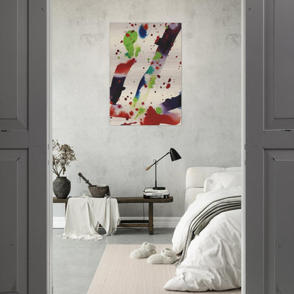 Hello - Sam Francis Brushed Aluminum Print - 70x100 cm / 28x40 inches | Sam Francis Aluminum Print | Sam Francis Prints
