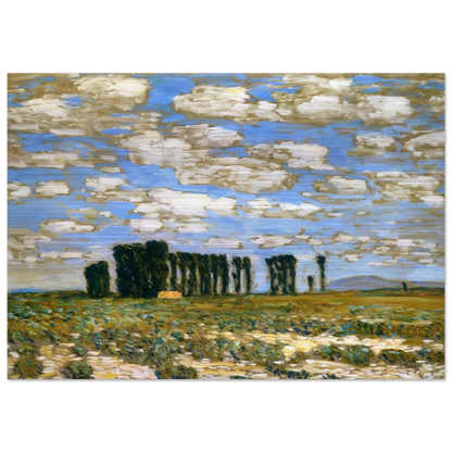 Harney Desert Landscape - Childe Hassam Brushed Aluminum Print - 70x100 cm / 28x40 inches | Childe Hassam Aluminum Print | Childe Hassam Prints