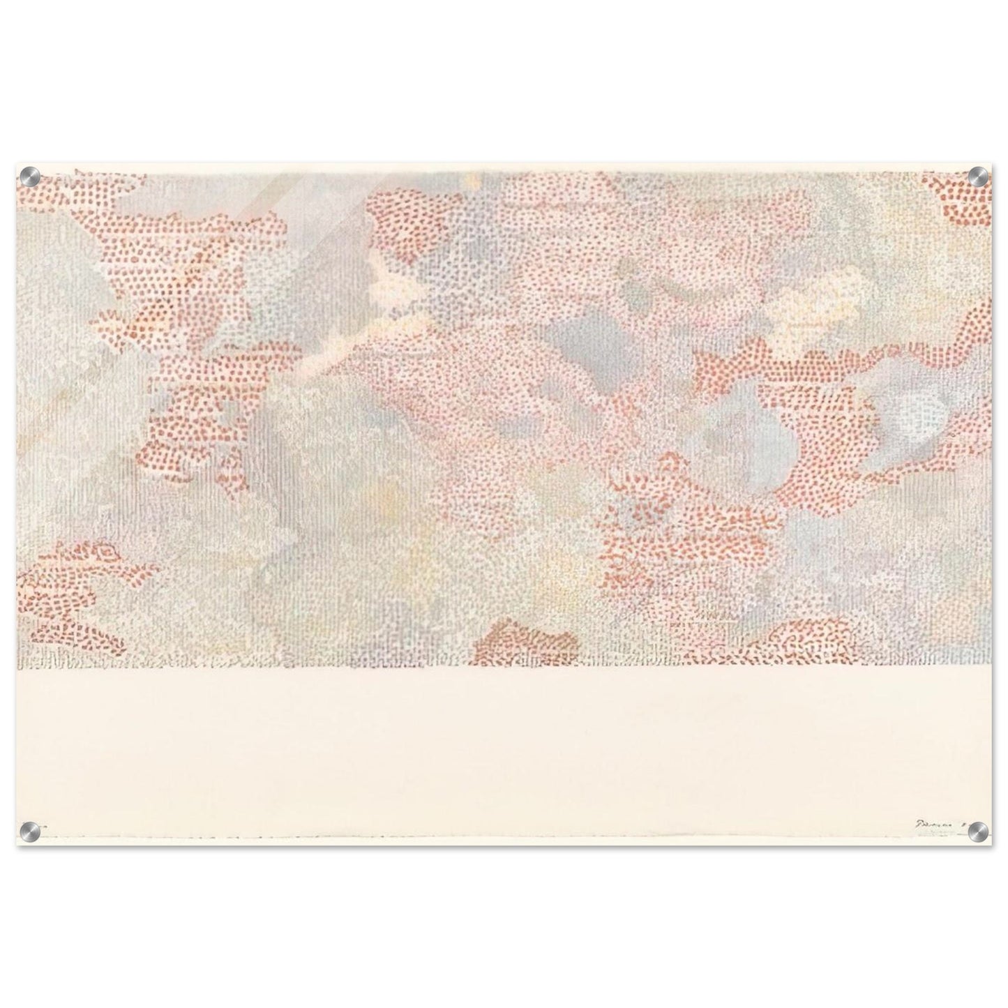 MASKELYNE DA REGION OF THE MOON FROM THE SERIES LUNAR MAPS 1972 - Nancy Graves Acrylic Print - 70x100 cm / 28x40″ inches