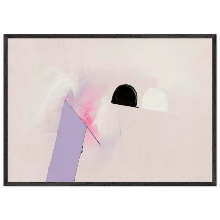 Untitled N26 - Luis Feito 70x100 cm / 28x40 inches Framed Art Print – Black Wooden Frame