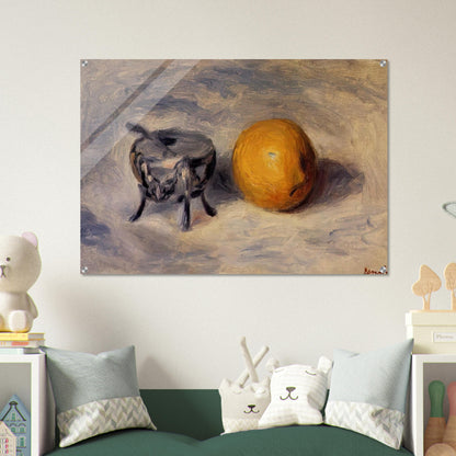 Sugar Bowl and Lemon - Pierre-Auguste Renoir Acrylic Print - 70x100 cm / 28x40″ inches | Pierre-Auguste Renoir Wall Art | Pierre-Auguste Renoir Prints