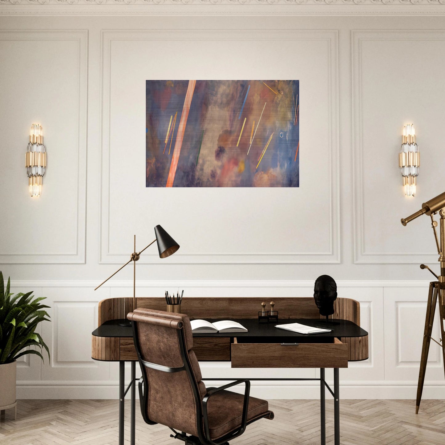 For William Blake - 1968 - Ronnie Landfield Brushed Aluminum Print - 70x100 cm / 28x40 inches | Ronnie Landfield Aluminum Print | Ronnie Landfield Prints