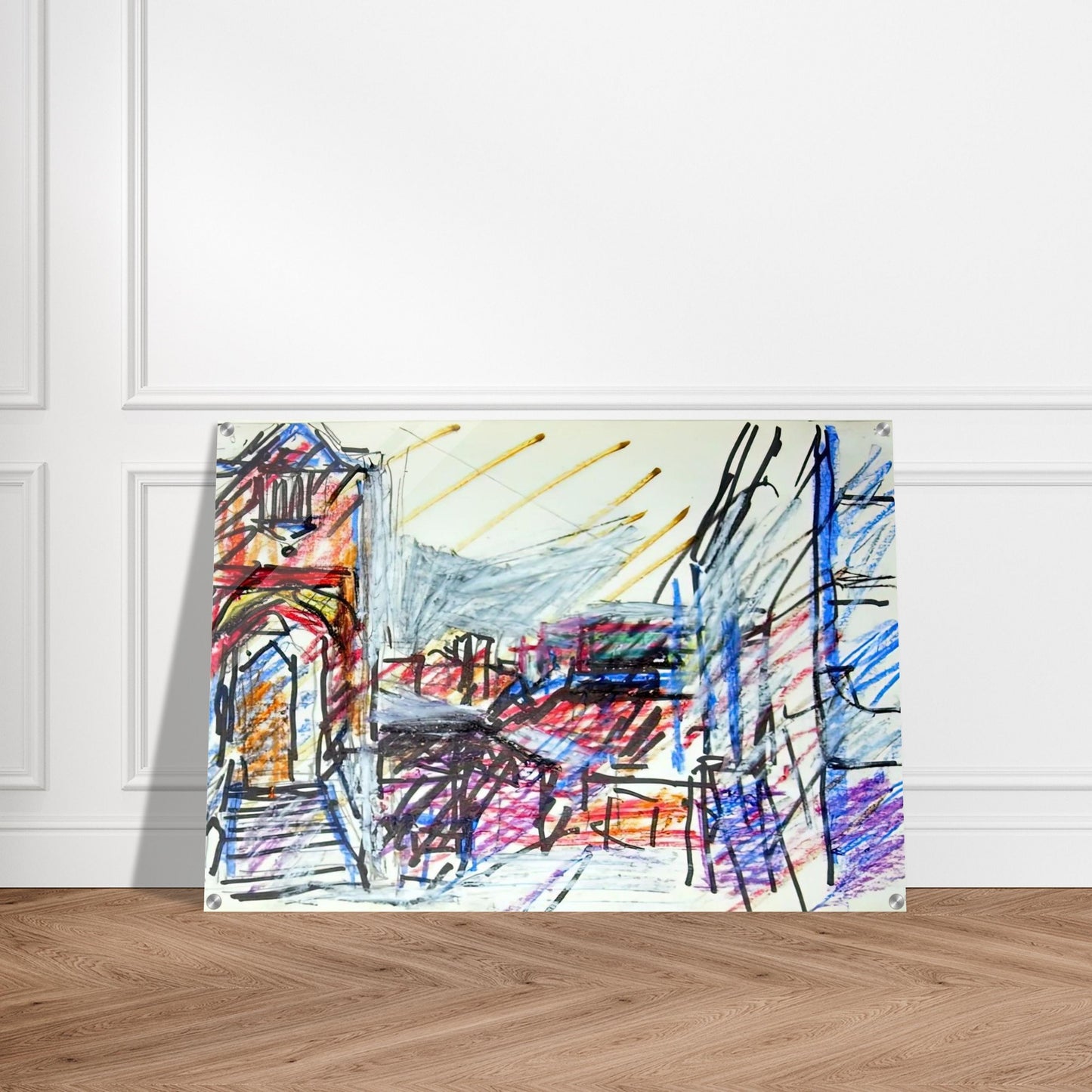 TO THE STUDIOS - Frank Auerbach Acrylic Print - 70x100 cm / 28x40″ inches