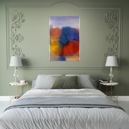 Free Spirit - 1991 - Ronnie Landfield Brushed Aluminum Print - 70x100 cm / 28x40 inches | Ronnie Landfield Aluminum Print | Ronnie Landfield Prints
