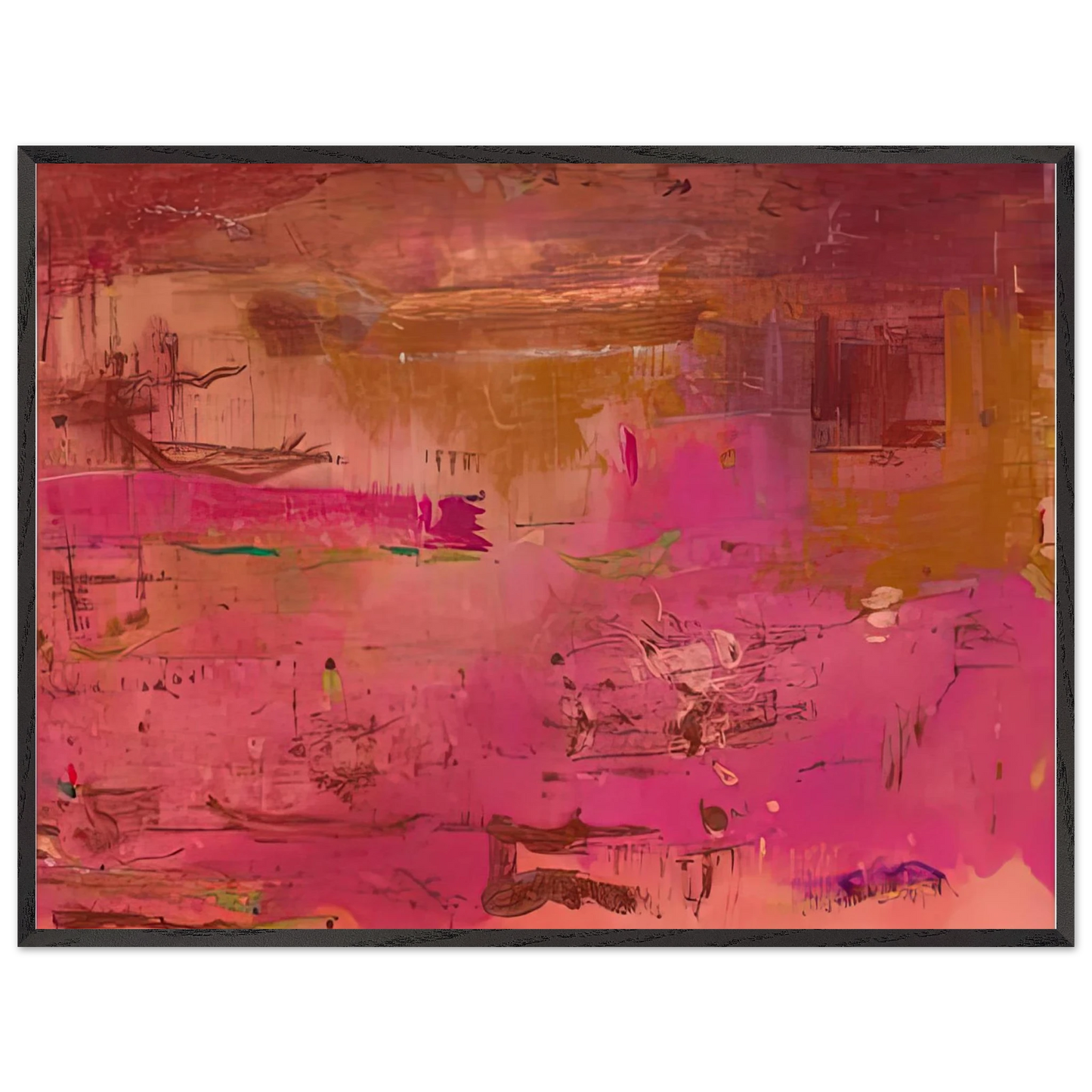 Helen Frankenthaler - Dream Walk Red, 1978- Wall Art - 28x40 inches / 70x70 cm - Canvas (Imperial)-canvas - -