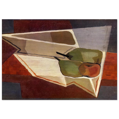 FRUIT WITH BOWL 1926 - Juan Gris Brushed Aluminum Print - 70x100 cm / 28x40 inches | Juan Gris Aluminum Print | Juan Gris Prints