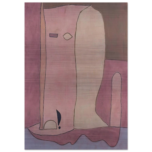 GARDEN FIGURE 1940 - Paul Klee Brushed Aluminum Print - 70x100 cm / 28x40 inches | Paul Klee Aluminum Print | Paul Klee Prints