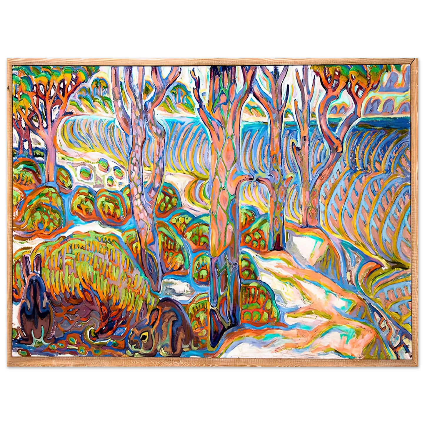 Walter Inglis Anderson - Walter Anderson Wall art - 40x50 cm / 16x20 inches - Premium Wooden Framed Poster With Fine Art Paper-canvas - Black frame