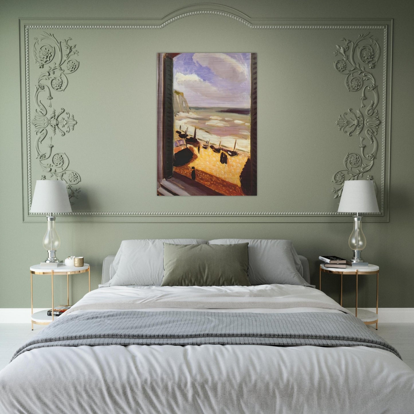 OPEN WINDOW AT ETRETAT 1921 - Henri Matisse Brushed Aluminum Print - 70x100 cm / 28x40 inches | Henri Matisse Aluminum Print | Henri Matisse Prints
