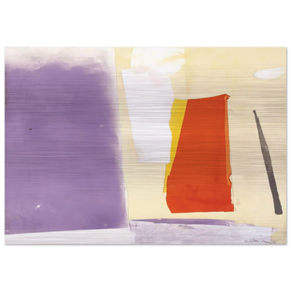 UNTITLED 1985 1 - Esteban Vicente Brushed Aluminum Print - 70x100 cm / 28x40 inches | Esteban Vicente Aluminum Print | Esteban Vicente Prints