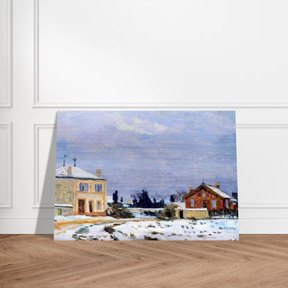 Neige - 1876 - Armand Guillaumin Brushed Aluminum Print - 70x100 cm / 28x40 inches | Armand Guillaumin Aluminum Print | Armand Guillaumin Prints