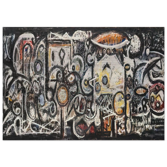 Fugue Number 2 - 1943 - Richard Pousette-Dart Brushed Aluminum Print - 70x100 cm / 28x40 inches | Richard Pousette-Dart Aluminum Print | Richard Pousette-Dart Prints