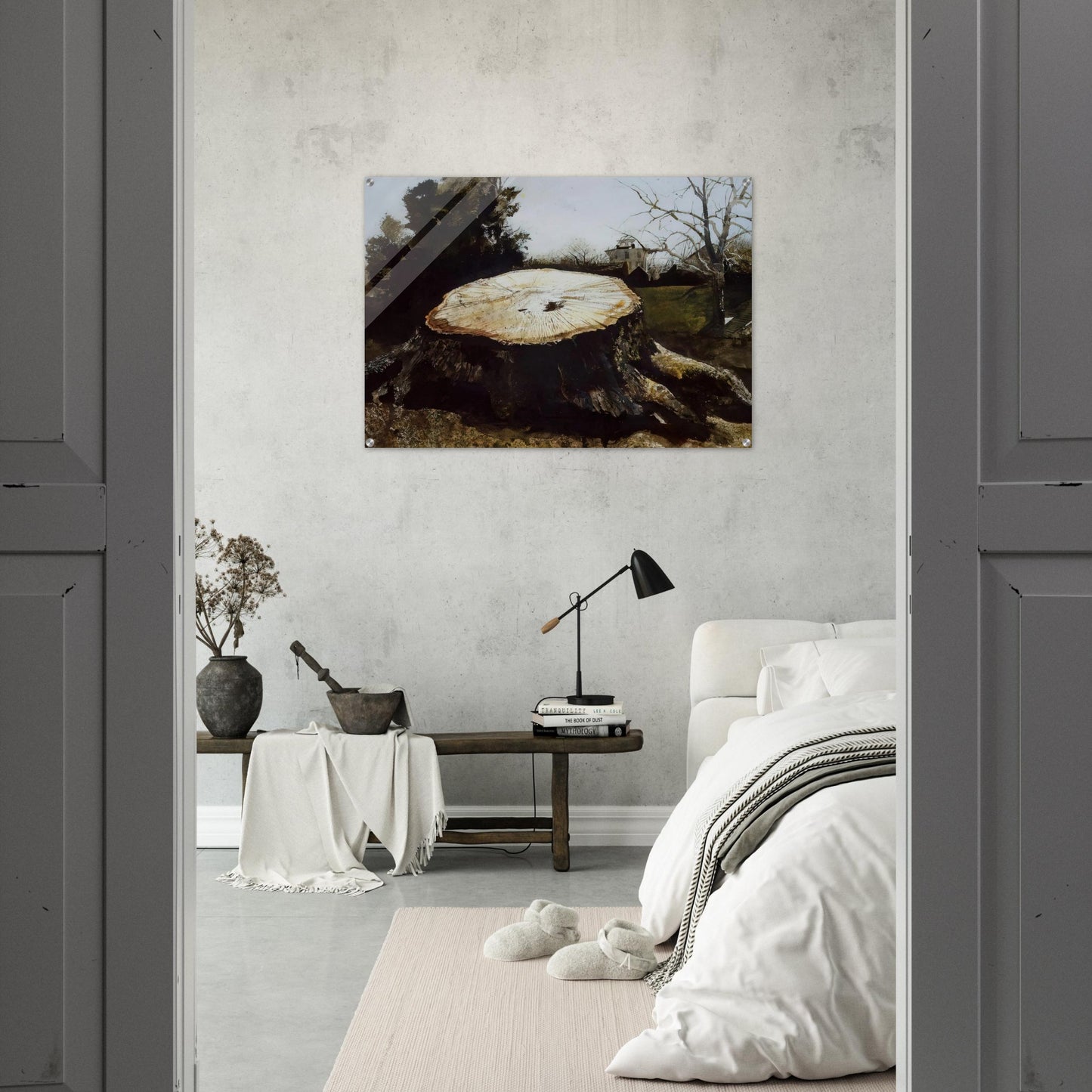 THE BIG OAK - Andrew Wyeth Acrylic Print - 70x100 cm / 28x40″ inches
