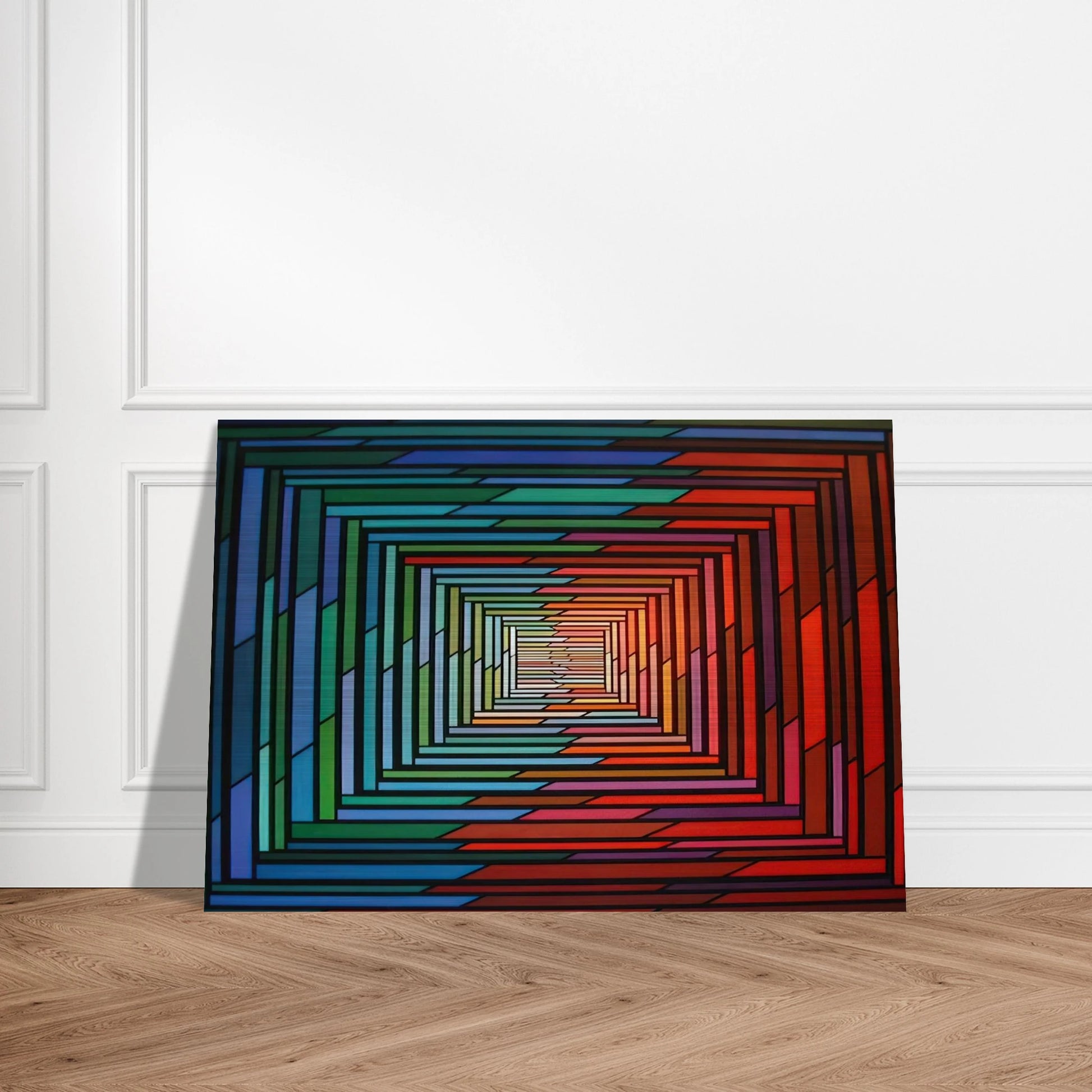 No – Stop - 1996 - Piero Dorazio Brushed Aluminum Print - 70x100 cm / 28x40 inches | Piero Dorazio Aluminum Print | Piero Dorazio Prints