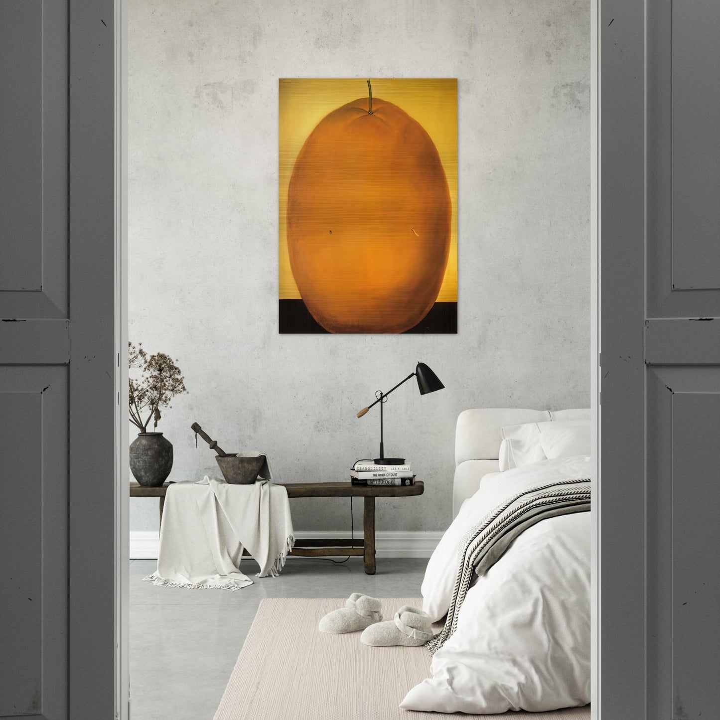 ORANGE - Fernando Botero Brushed Aluminum Print - 70x100 cm / 28x40 inches | Fernando Botero Aluminum Print | Fernando Botero Prints