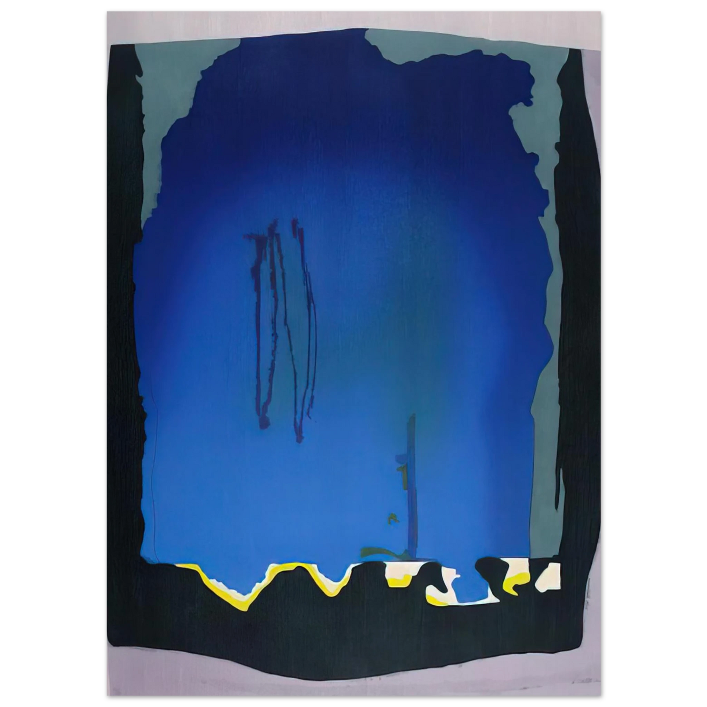 Helen Frankenthaler - Freefall - 1992 Wall art - 15x20 cm / 6x8 inches - Fine Art Poster-canvas - -