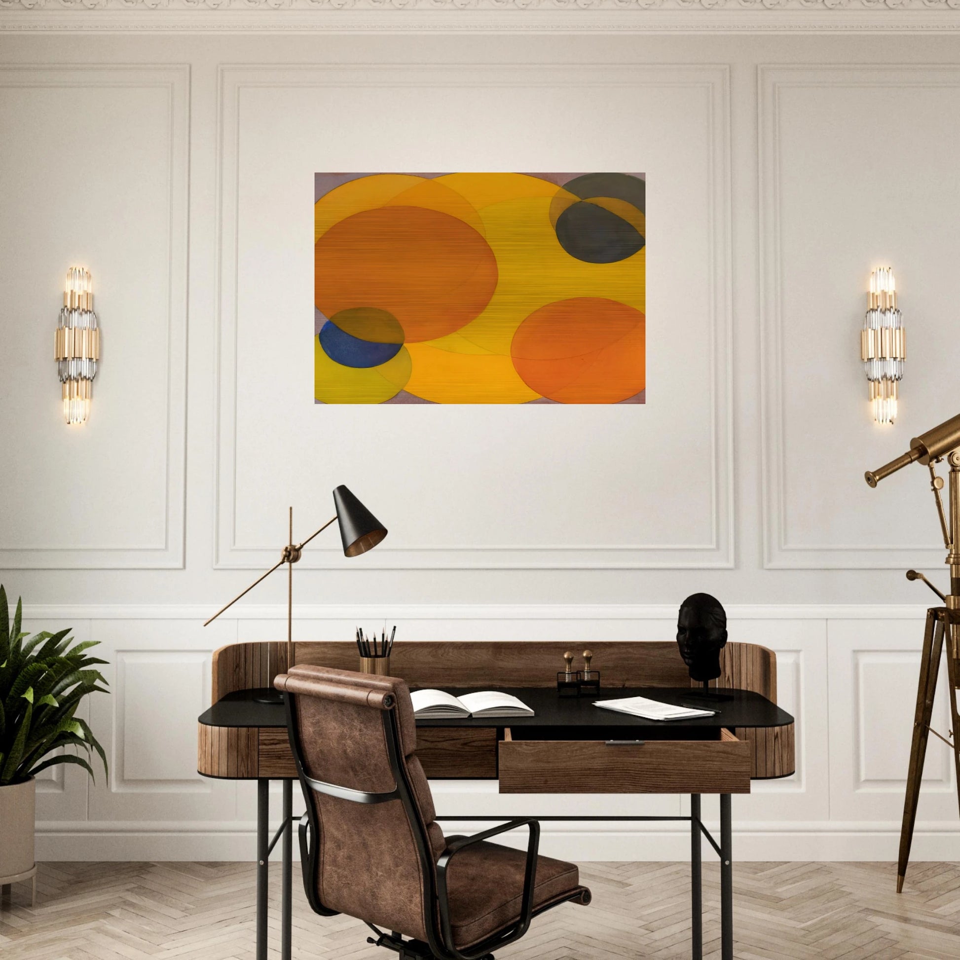 Morre XXII - Al Held Brushed Aluminum Print - 70x100 cm / 28x40 inches | Al Held Aluminum Print | Al Held Prints