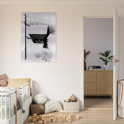 SNOW - MC Escher Brushed Aluminum Print - 70x100 cm / 28x40 inches | MC Escher Aluminum Print | MC Escher Prints