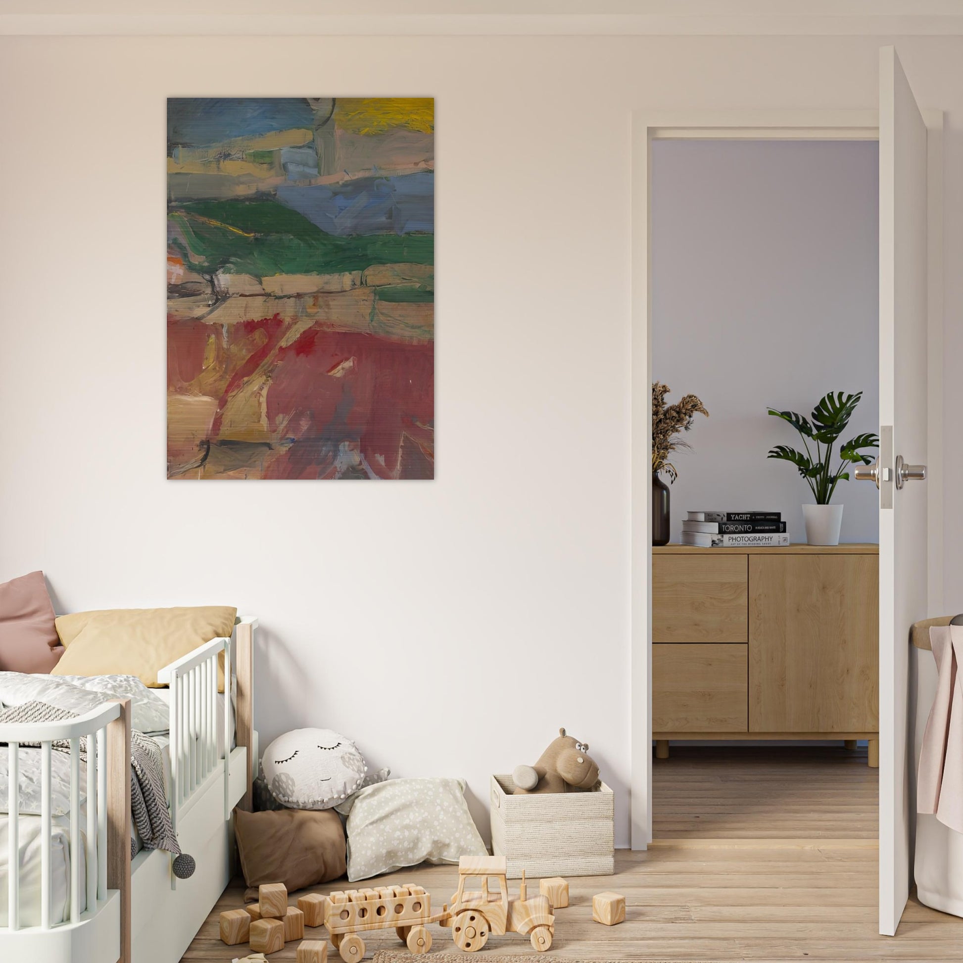Berkeley #32 - Richard Diebenkorn Brushed Aluminum Print - 70x100 cm / 28x40 inches | Richard Diebenkorn Aluminum Print | Richard Diebenkorn Prints