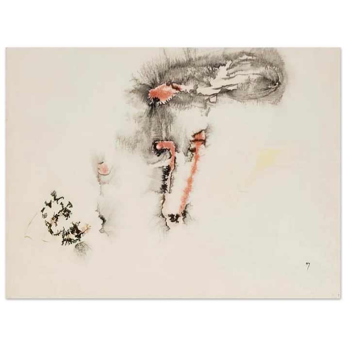 Henri Michaux - UNTITLED  75x100 cm / 30x40inches Fine Art Poster