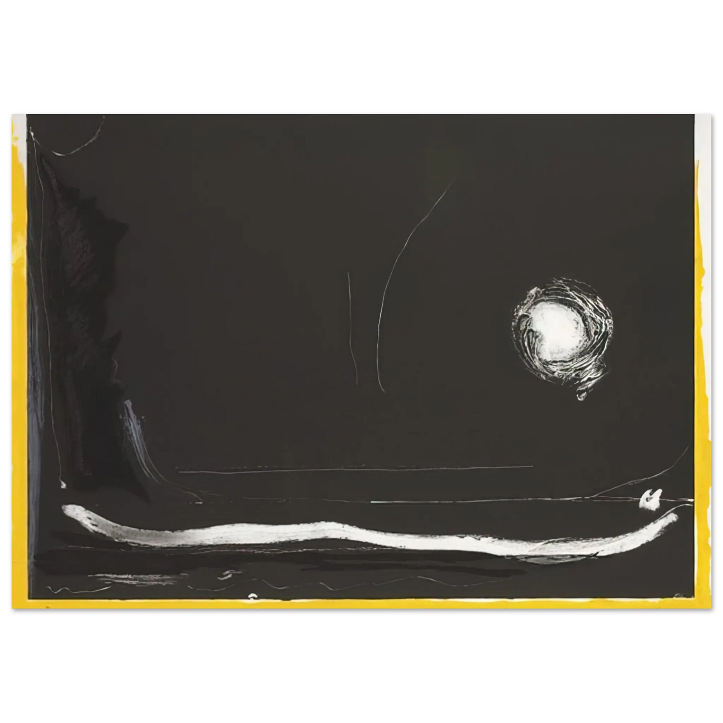 Helen Frankenthaler - Yellow Jack - 1985 Wall art - 50x70 cm / 20x28 Inches - Fine Art Poster - -