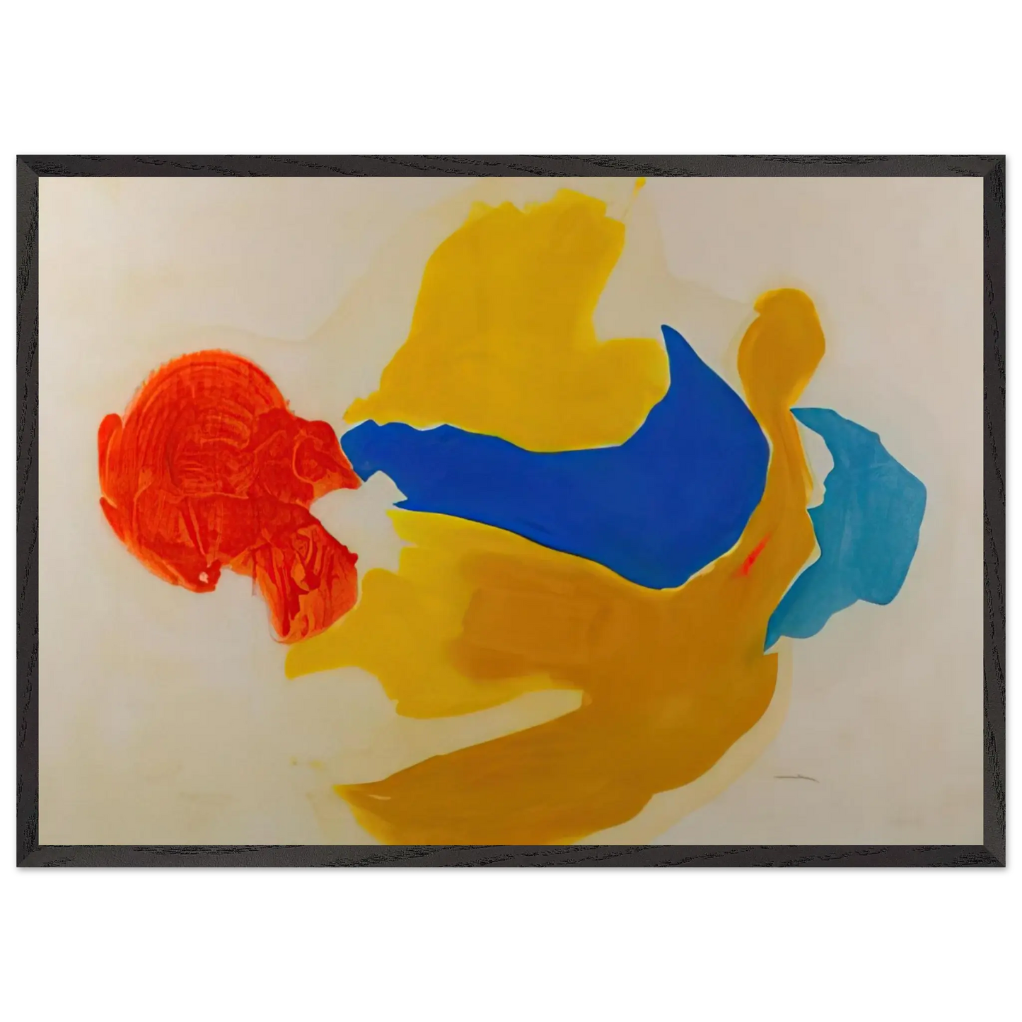 Helen Frankenthaler - Blue Jay - 1963  United States Wall art - 20x25 cm / 8x10 Inches - Fine Art Poster - -