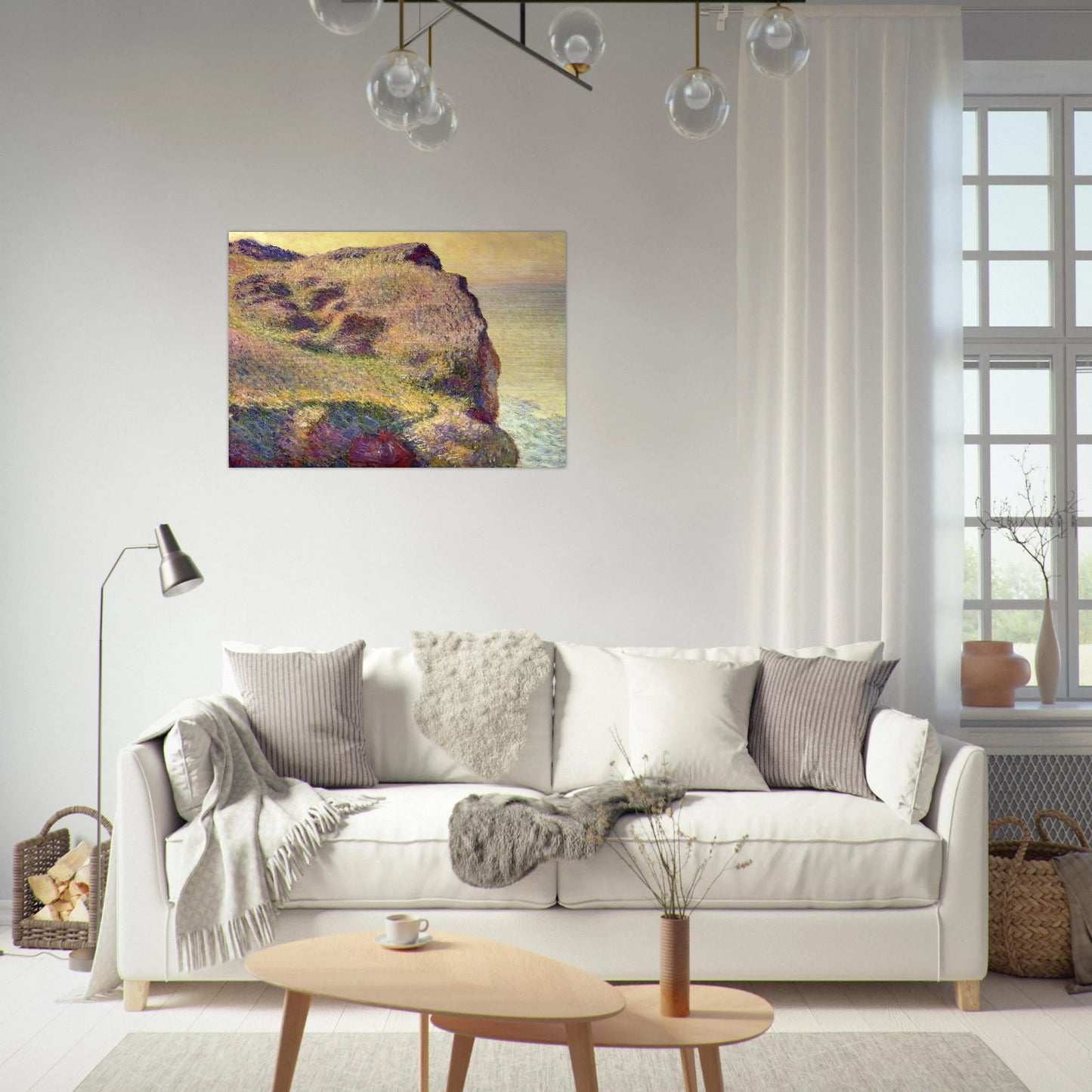 The Pointe du Petit Ailly - claude monet Brushed Aluminum Print - 70x100 cm / 28x40 inches | claude monet Aluminum Print | claude monet Prints