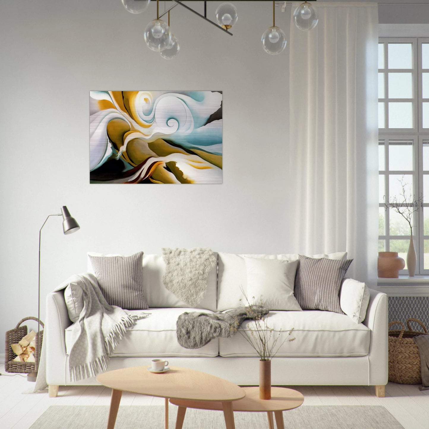 Nature Forms Gasp - Georgia O'Keeffe Brushed Aluminum Print - 70x100 cm / 28x40 inches | Georgia O'Keeffe Aluminum Print | Georgia O'Keeffe Prints