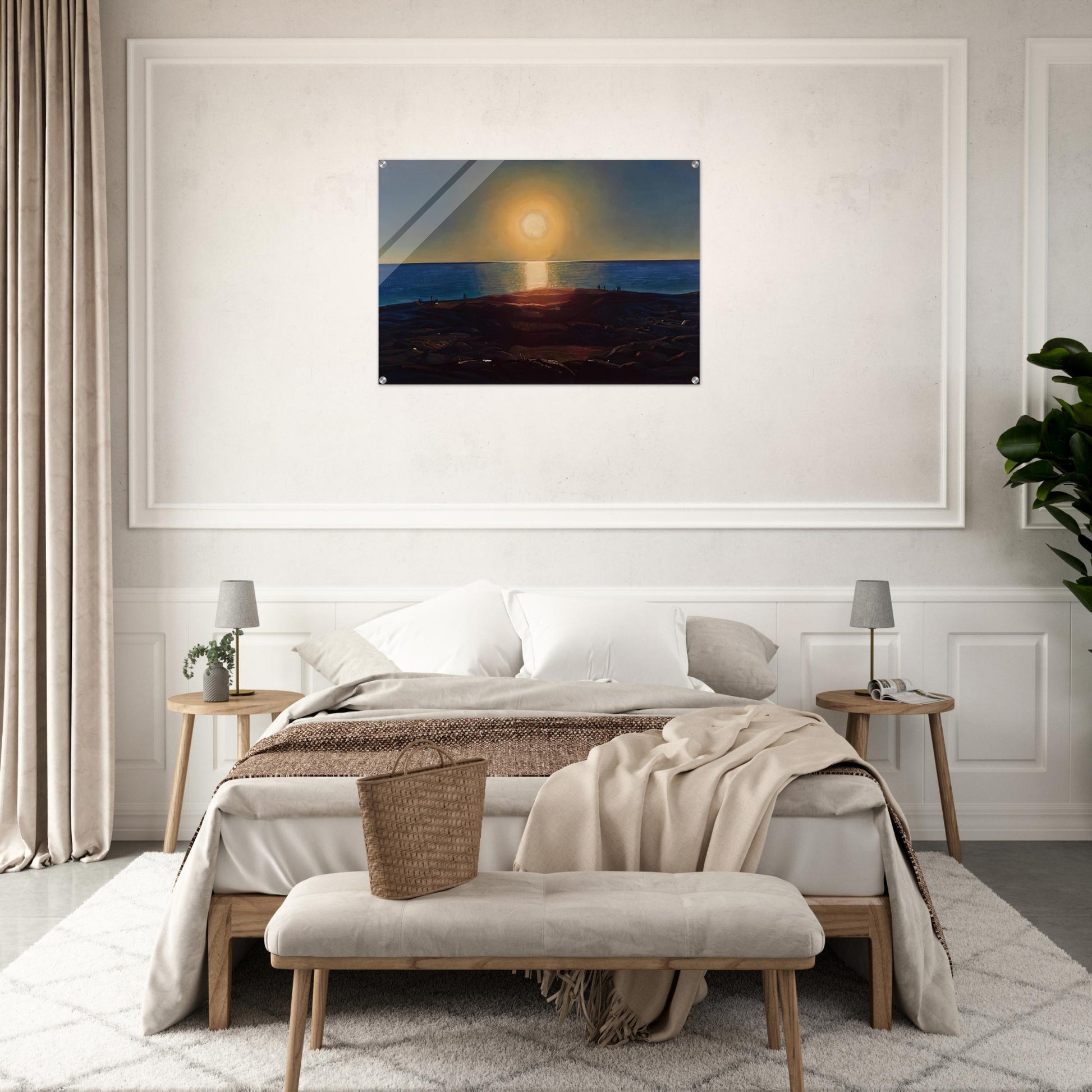 Calm and Free Maine Coast - Rockwell Kent Acrylic Print - 70x100 cm / 28x40″ inches