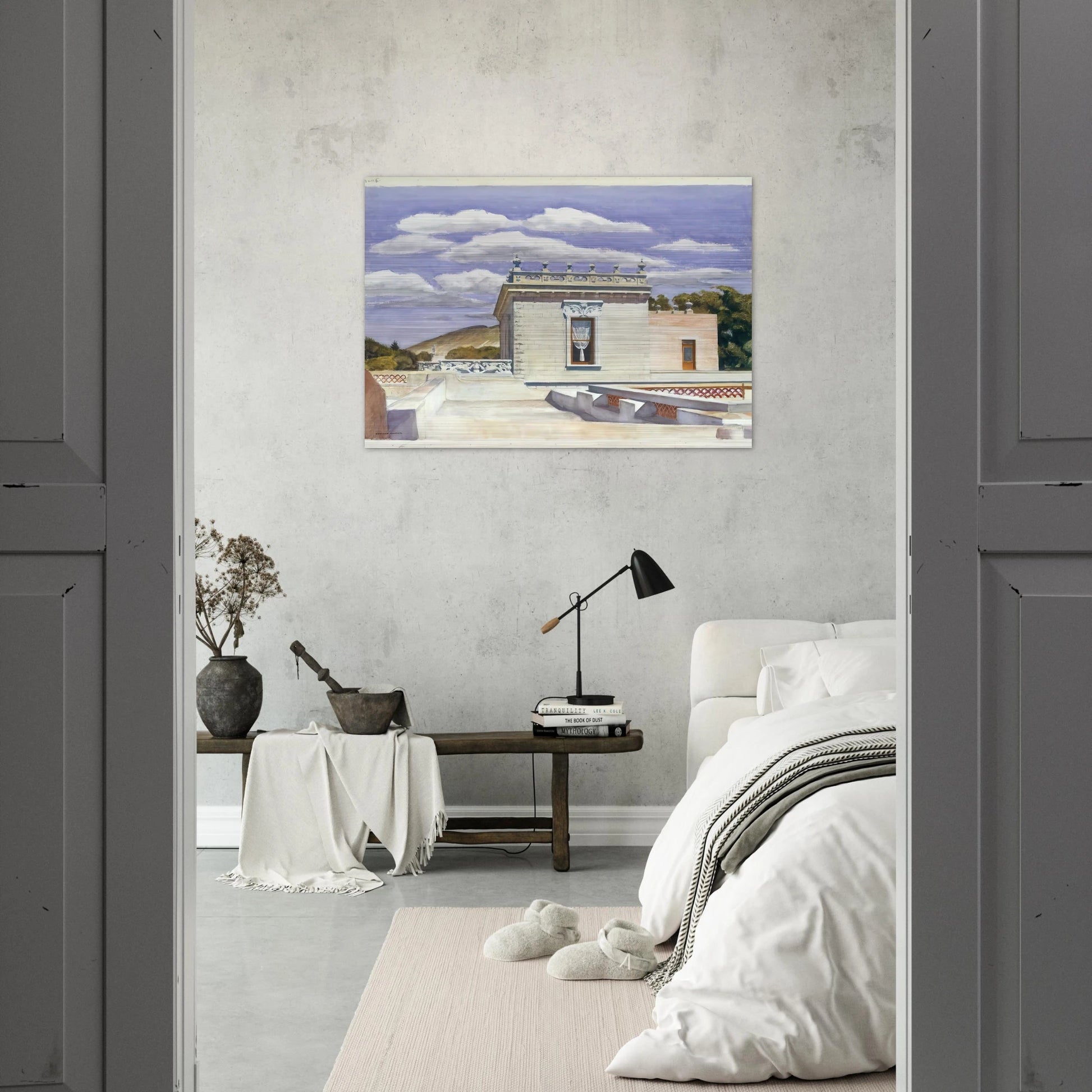 Saltillo Mansion - Edward Hopper Brushed Aluminum Print - 70x100 cm / 28x40 inches | Edward Hopper Aluminum Print | Edward Hopper Prints