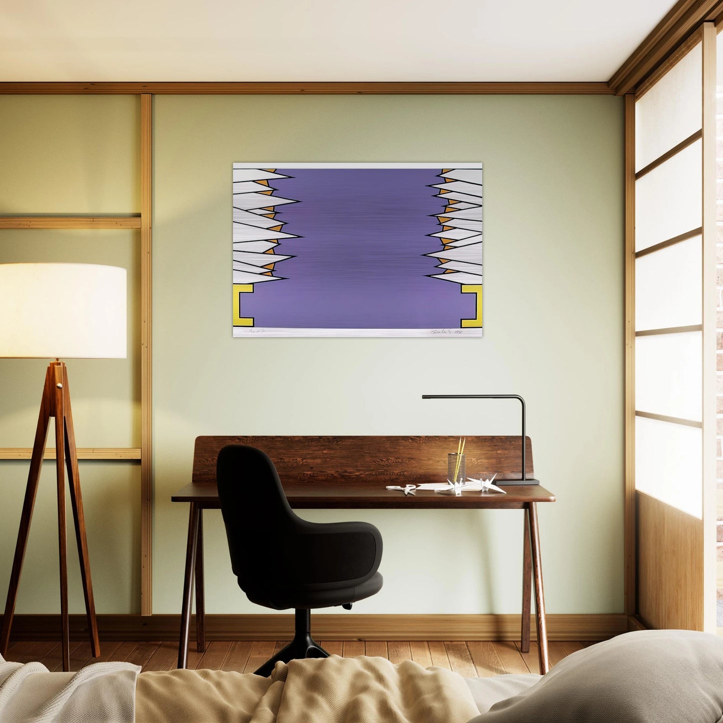Over the Rainbow - 1978 - Nicholas Krushenick Brushed Aluminum Print - 70x100 cm / 28x40 inches | Nicholas Krushenick Aluminum Print | Nicholas Krushenick Prints