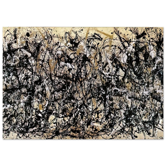 NOT_DETECTED_185311 - Jackson Pollock Brushed Aluminum Print - 70x100 cm / 28x40 inches | Jackson Pollock Aluminum Print | Jackson Pollock Prints
